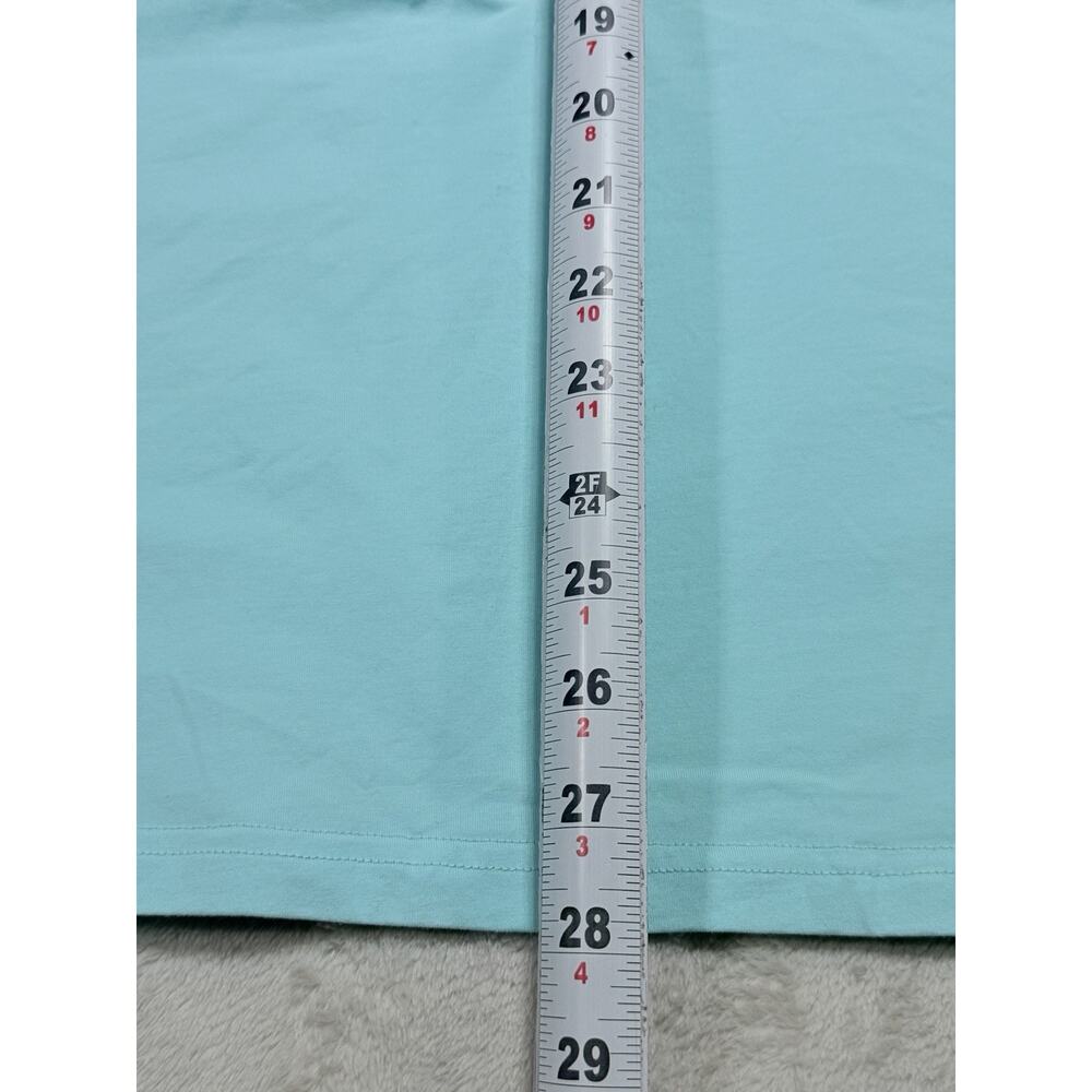 Rare Psycho Big Bunny Logo Polo Shirt XXL Mens Aqua Mint Blue 100% Cotton - Picture 7 of 13